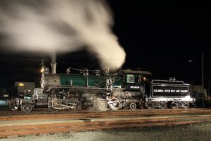 Skookum's first steamup in Garibaldi on 19 Oct 2018.  This was during  the October 2018 Lerro photo charter.