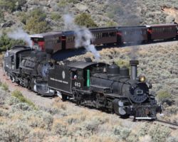 And swinging around the curve to really start the climb.