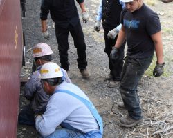 Needless to say, the train was going to need some attention. We limped into Big Horn, where Marvin and some of the other shop guys were waiting for us with new brasses and oil.