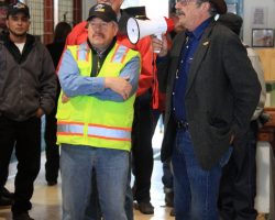 While I was stuffing my face, Tim Tennant and John Bush were up handing out a few awards to those who worked on 463's return. Even with the megaphone, though, I have to say I couldn't hear them.