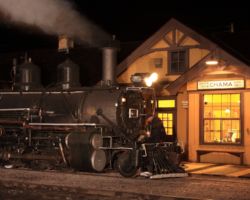 Soni checks over 463 as it sits in front of the Chama sign.