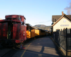 At 0730h, the train was ready for boarding