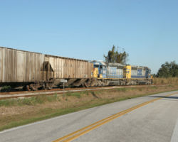 Heading east in the last light of the day...