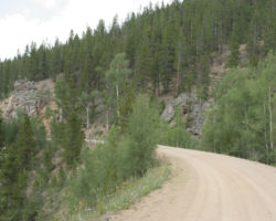 Looking back northwest towards Quartz on one of the fills