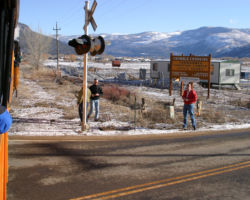 The fans on the train weren't the only ones out...