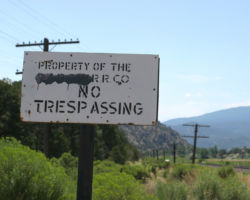 The forces of time and weather are slowly returning the name of the rightful owner at Vallie