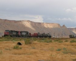 Exchanging tank cars of fuel at Brendel, UT