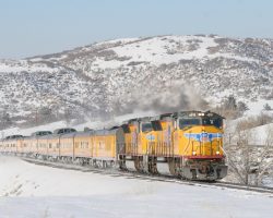 After some time (mostly spent in the car to stay warm), the special came cruising towards Sedalia around 1420h.