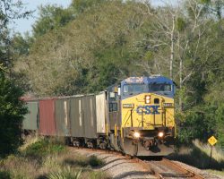 Day two in the Bone Valley (Sat, 27-Jan-2007) actually started in Orlando. On the way down, I found this eastbound CSXT sitting out on the main in Lakeland.