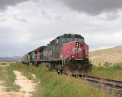 Up at milepost 5, the branch begins to climb over the summit