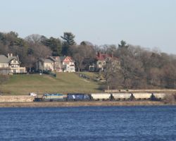 Following the river below the huge old homes in lower Bettendorf / East Davenport.