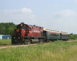 Clear of Fayetteville, we see the southbound passenger at Greenland, AR