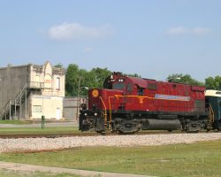 Typical of many small southern towns along the line is West Fork, AR. Here 56 passes through the heart of town, right by the "Little Ol' Oprey"