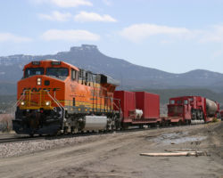 The whole enchilada, backing up very slowly (probably only 1-2 mph)