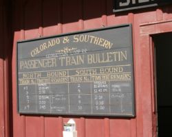 The lineup of trains for the day - and those are just the scheduled ones!