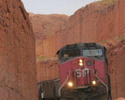 The best cut on the line, just west of Bootlegger Tunnel at MP 31