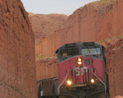 The best cut on the line, just west of Bootlegger Tunnel at MP 31