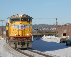 This is a total grab shot at the Monument downtown grade crossing.
