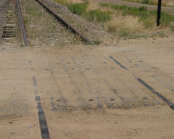 Still packed in the flanges, nothing's been through here lately