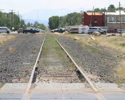From the other end of Buena Vista, looking back towards the first crossing. This one, too, shows dirt having been moved by a truck