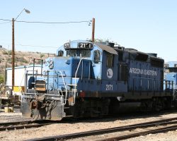 I didn't come to see CORP geeps or steamers, though - I really hoped to see the AZER's GP20s in action. Alas, these were shut down in the Miami yard, at the end of the line.