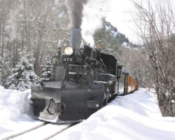 From Tall Timber, we headed straight up to the old Cascade siding area for a few more run-bys.