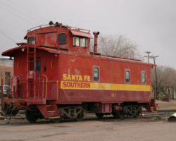 The Santa Fe Southern's caboose 562