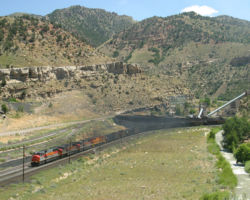 Having heard this Utah called, I headed back down the hill to catch it just below Castle Gate