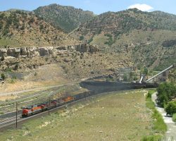 Having heard this Utah called, I headed back down the hill to catch it just below Castle Gate