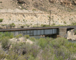 A better look at the brige, complete with Rio Grande logo
