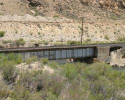 A better look at the brige, complete with Rio Grande logo