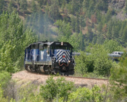 A few miles east of Paradise on the Evaro line at Perma, MT.