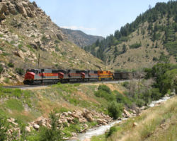 Up by Lynn, we catch the four MK50-3s again (5001, 5004, 5003, and 5005)