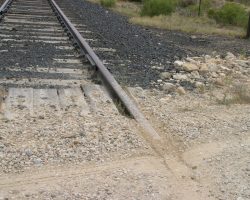 The crossing I shot Photo 31 from - again, flangeway marks and gravel/dirt displaced by a tire
