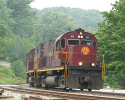 The light power comes back through Winslow to get the other half of the train from Schaberg