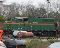Also at the yard was GFRR 9636, one of four ex-CN GP40-2LWs painted for the Georgia & Florida. Don't worry, the other three are coming up.