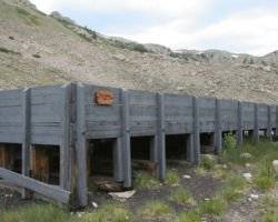 The restored coal bunker, which was originally built in 1907 following the enginehouse fire.