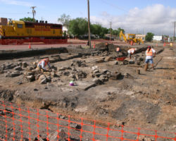 From the northwest corner, looking south