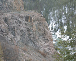 A better look at just how far down it is from the Highline.