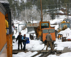 At Rockwood, we stop briefly to let off a couple people.