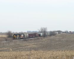 Across the rolling plains of eastern Iowa, east of Stockton