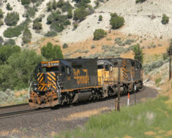 A little further down, they cruise along on the west side of the highway