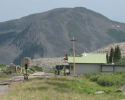 Looking back east on Alpine Tunnel station, as I continue hiking east towards the portal itself