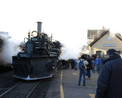 And back at the station right at 1800h, with the sun starting to dip behind the mountains.