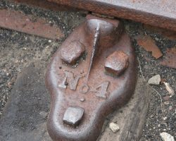 Rail braces were also common on the South Park, having been used to reinforce the rail around all those tight curves.