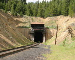 The tunnel itself, from the east end