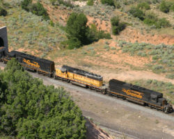 The pushers disappear into the bore