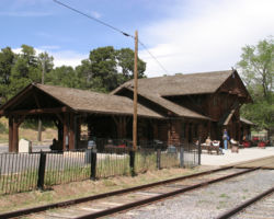 The restored GCRY/ATSF Grand Canyon depot