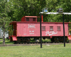 While waiting on the turn to depart, I found SLSF 1134 in a local Monett park