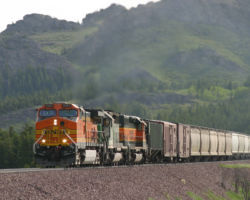 The first shot of the westbound 5223 at Bison, MT